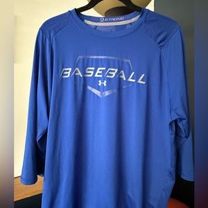 Men’s Under Armour 3/4 sleeve baseball shirt